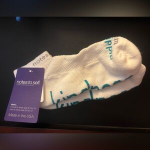 NWT “notes to self” inspirational socks “Kindness”